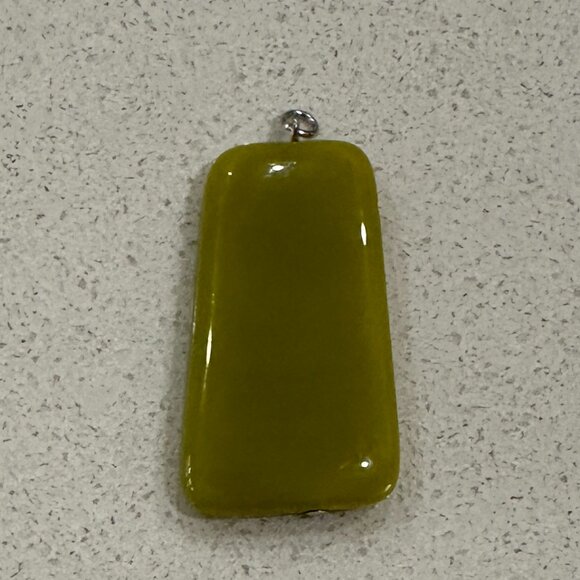 Vintage Serpentine Stone Pendant - Picture 3 of 6